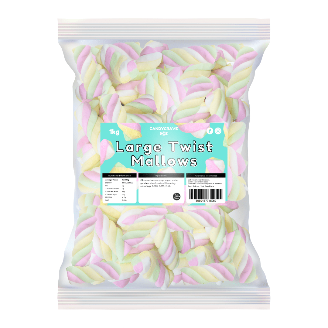 CandyCrave Mallows Large Twist (1kg)