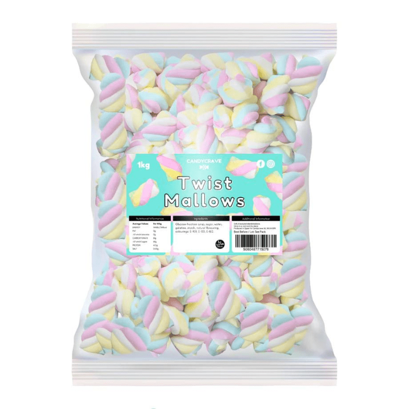 Candycrave Mallows Small Twist (1kg)