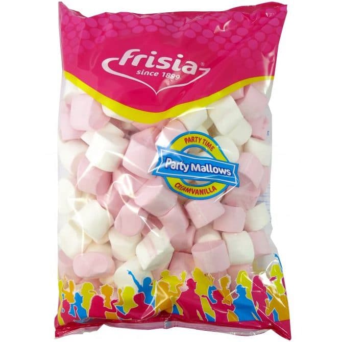 Frisia Giant Pink and White BBQ Mallows (1kg)