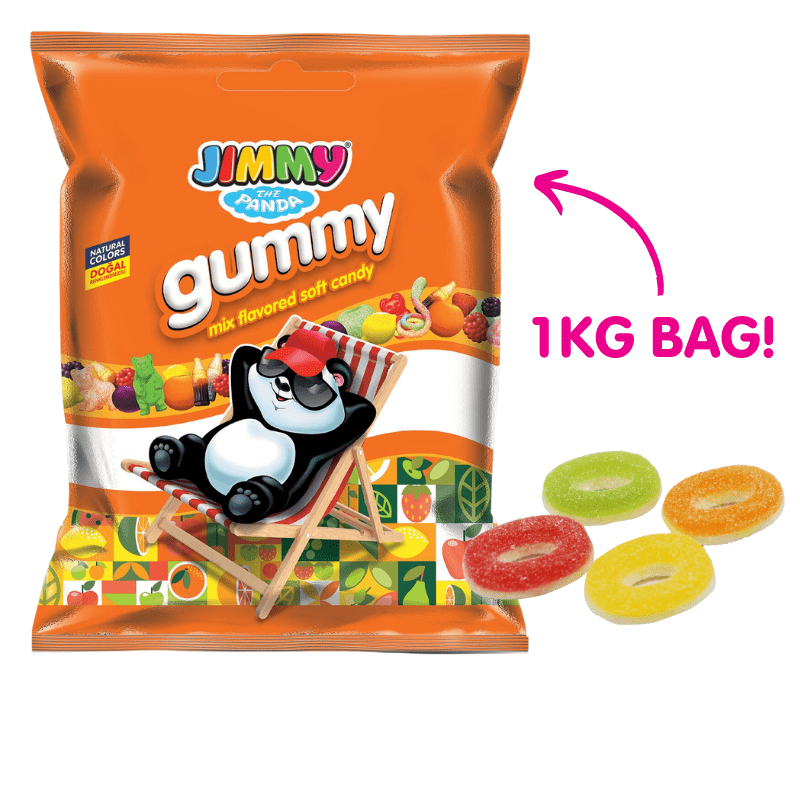 Jimmy Fizzy Gummy Rings (1kg)