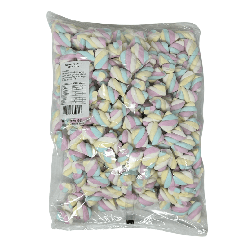 Sosweet Mini Twist Mallows 1kg