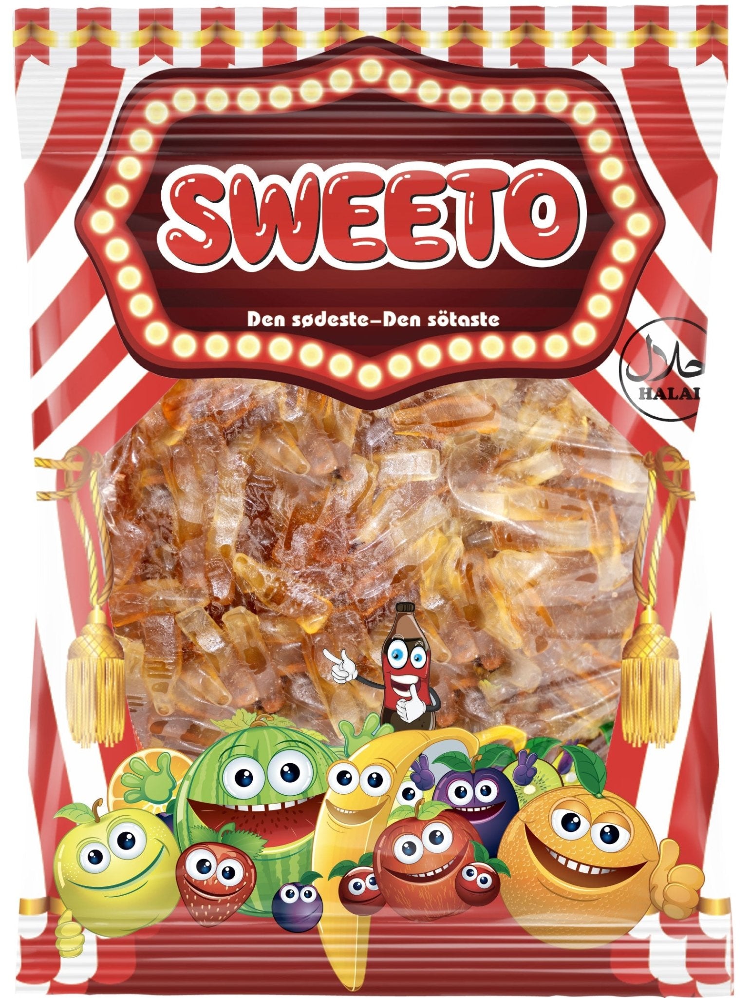 Sweeto Jelly Cola Bottles (1kg)